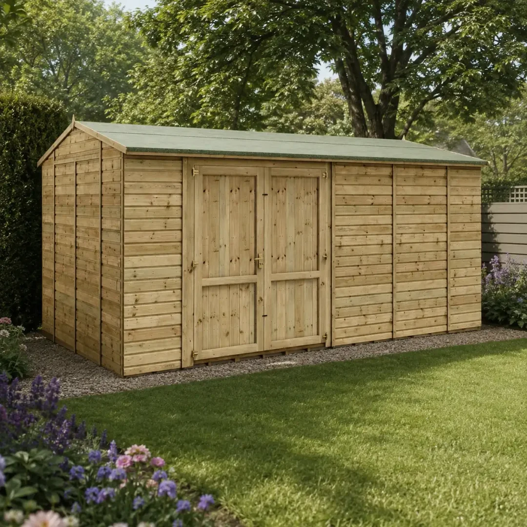 Grandmaster “Heavy Duty” D1000 Workshop Windowless Shed – Offset Door – Pressure Treated Tongue and Groove preview