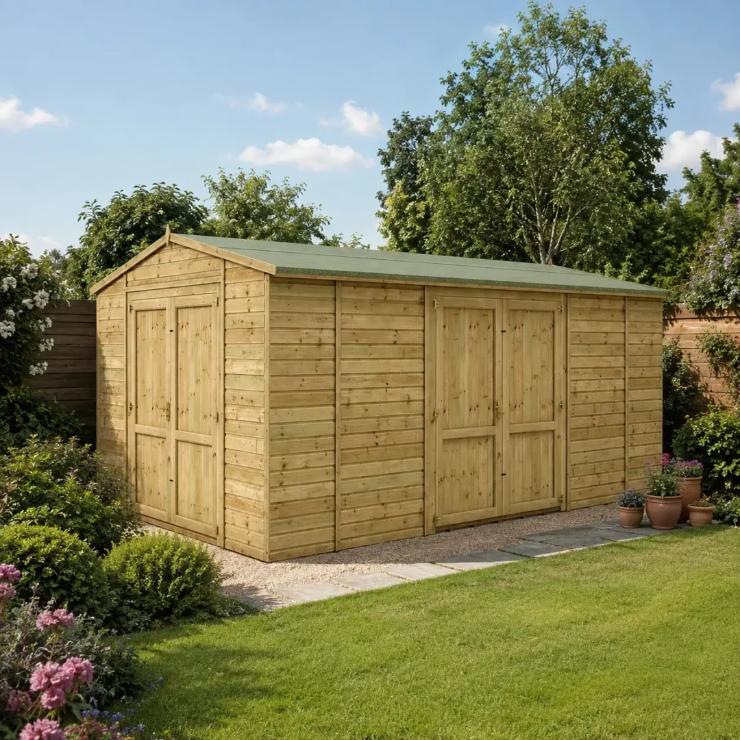 Grandmaster “Heavy Duty” D1000 Workshop Windowless – with Side Door – Pressure Treated Tongue and Groove preview