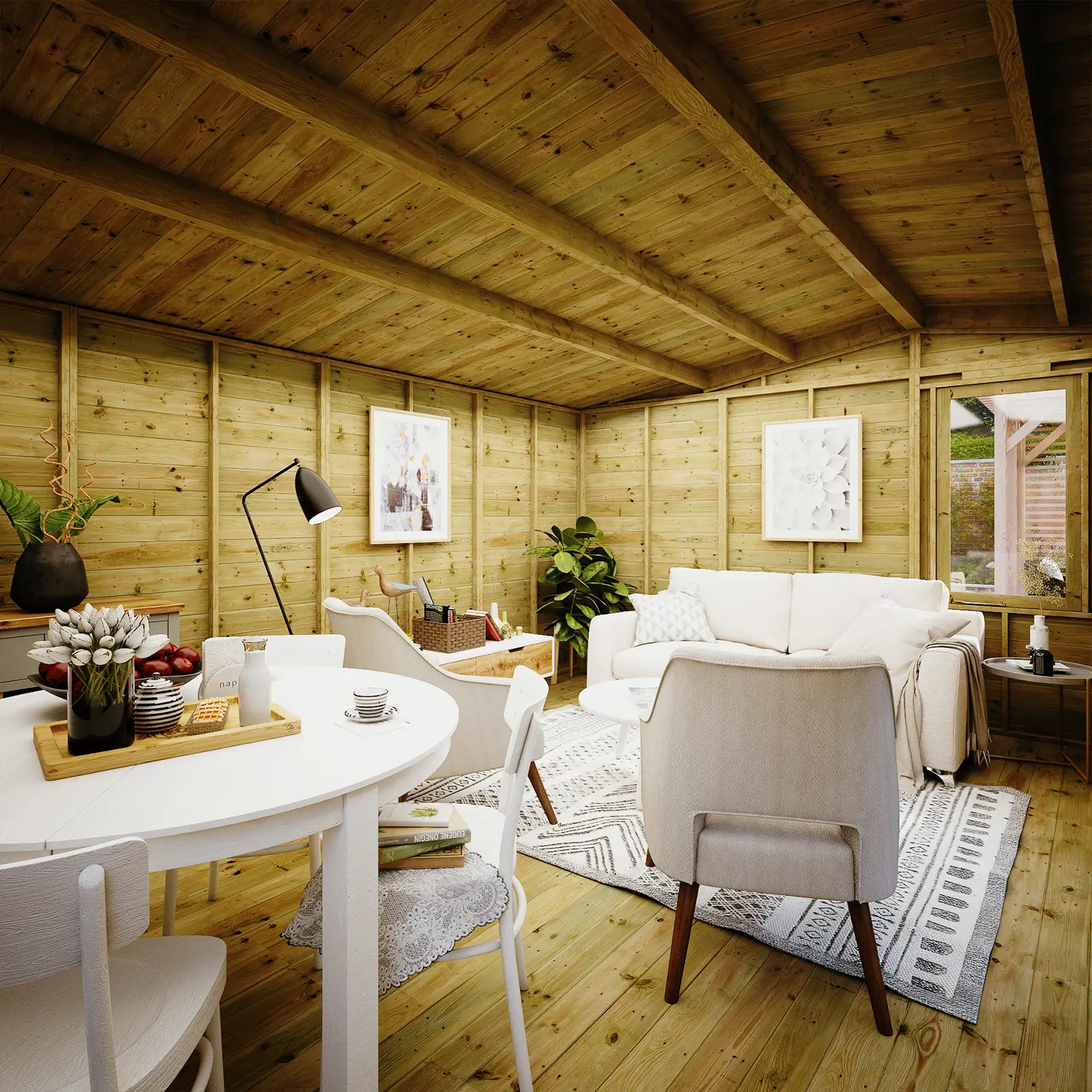 Grandmaster Diplomat Pavilion G1000 Summerhouse – 11mm Pressure Treated Tongue and Groove