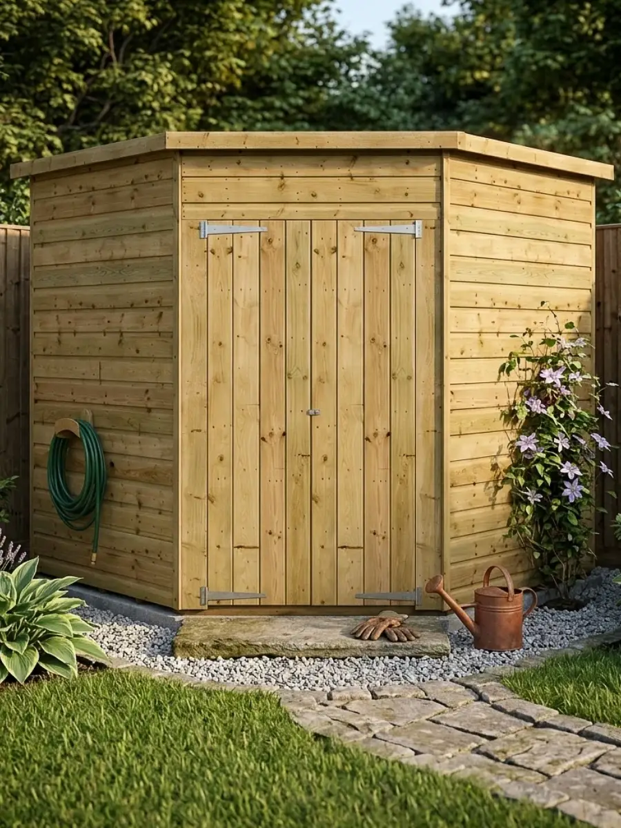 Designed for a corner position.