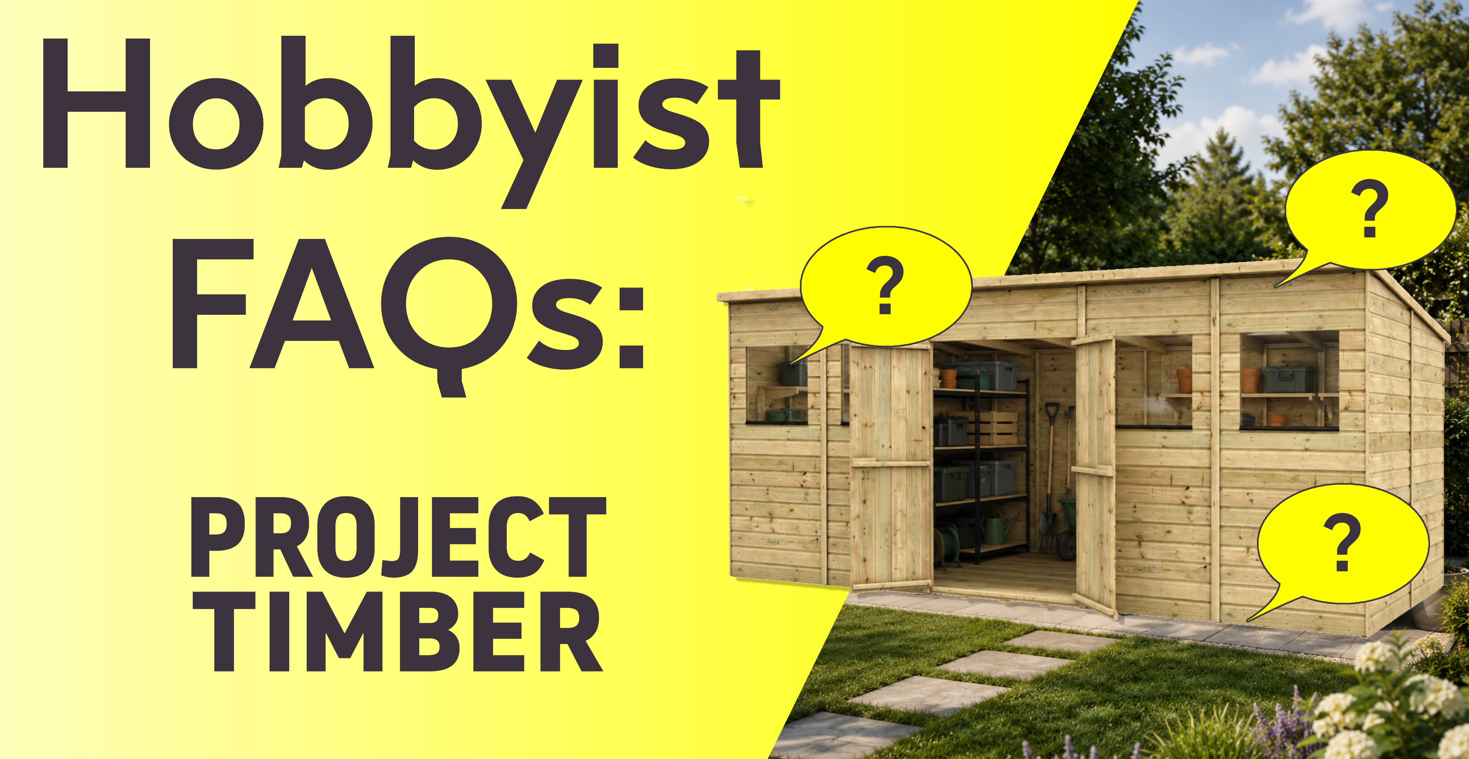 Hobbyist H100 Pent Shed – Offset Doors – Pressure Treated Tongue and Groove FAQ video